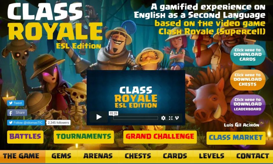 Gamificando el aula de inglés con Class Royale (ESL Edition) CATEDU